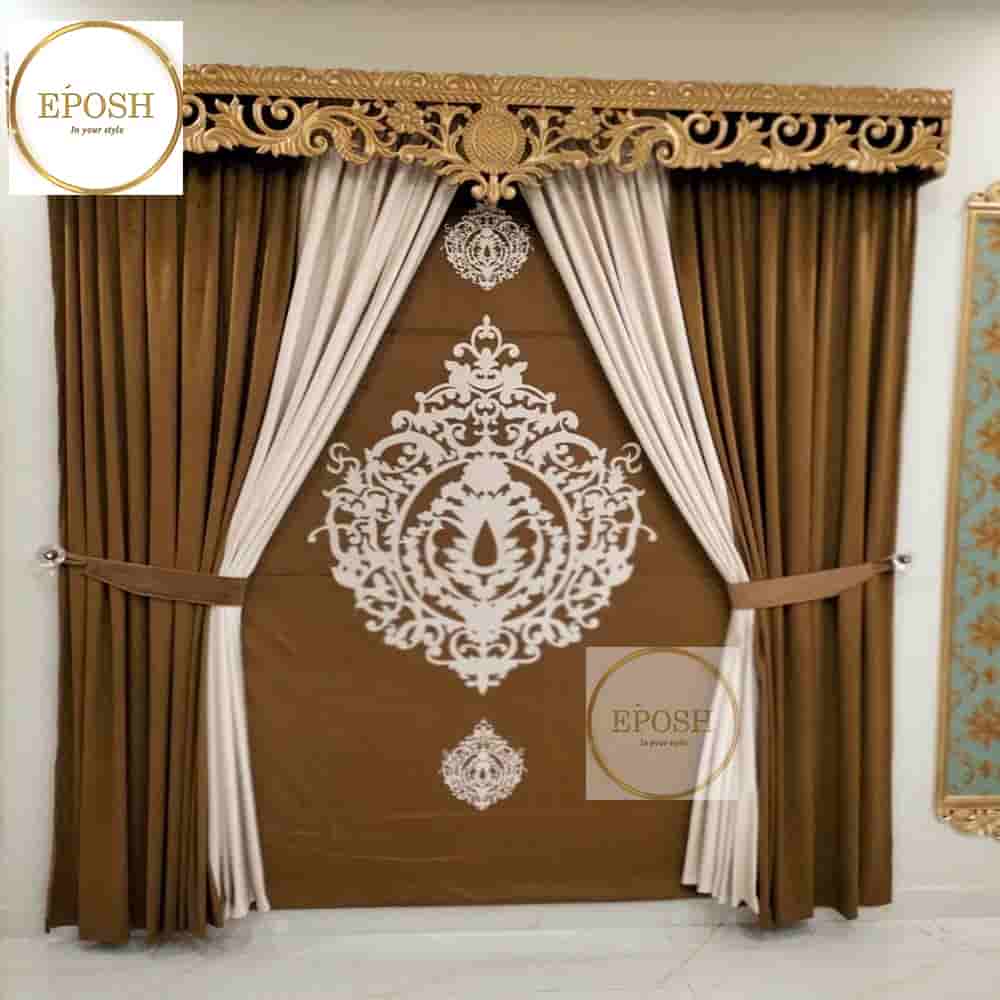 PREMIUM VELVET CURTAINS AND BLIND -007