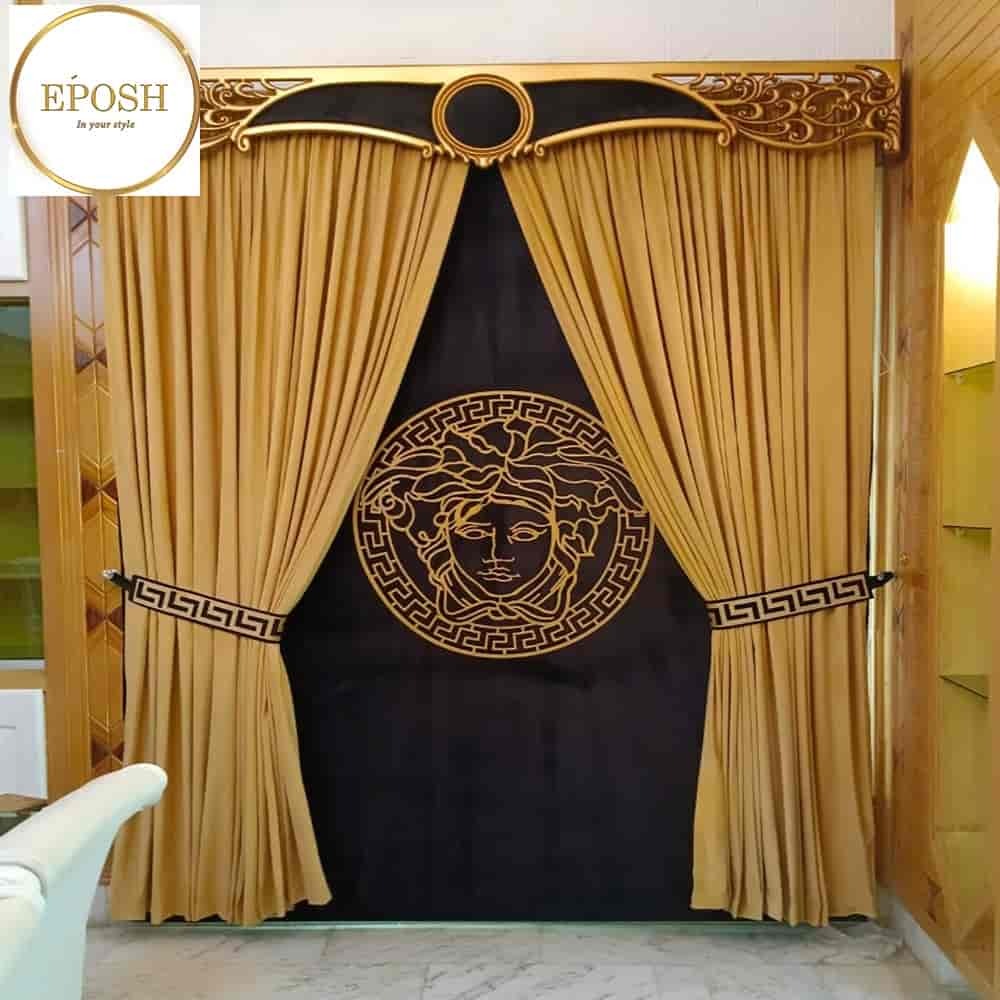 PREMIUM VELVET CURTAINS AND BLIND -080