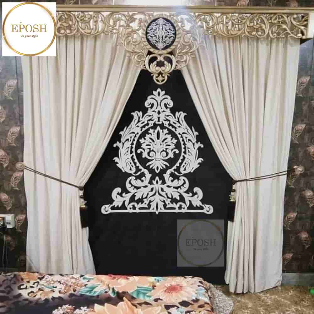 PREMIUM VELVET CURTAINS AND BLIND -083