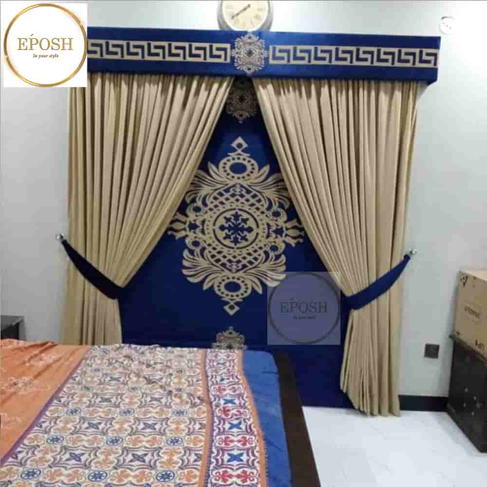 PREMIUM VELVET CURTAINS AND BLIND -089