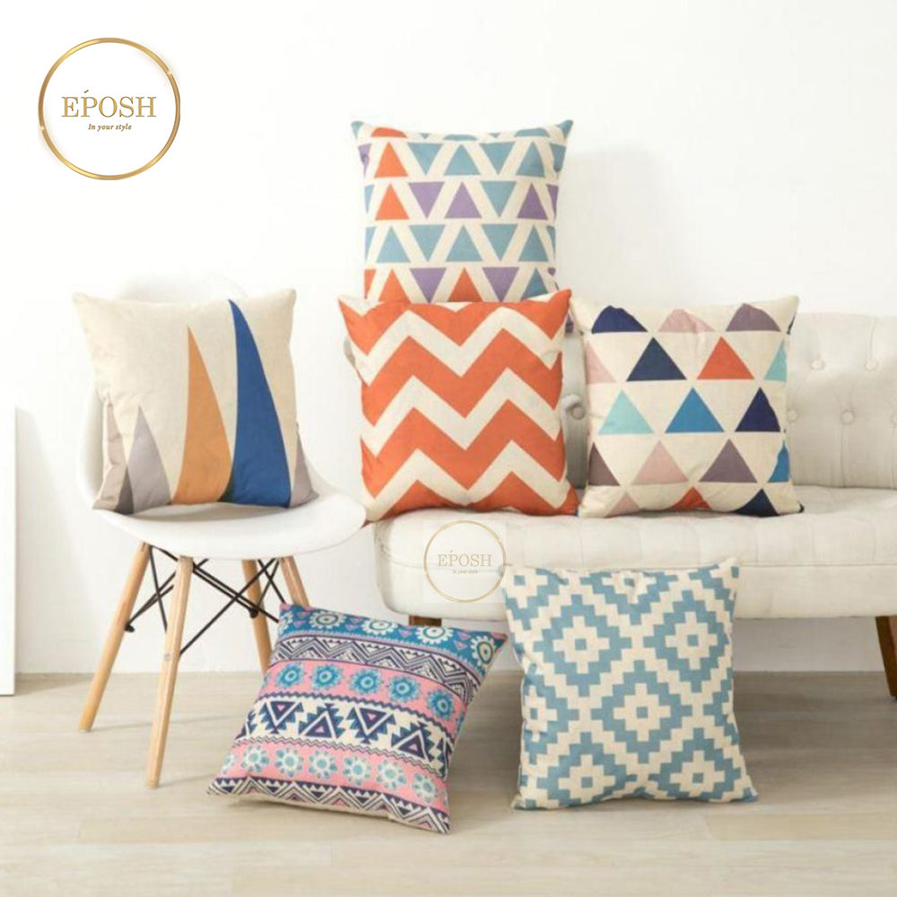 Pack of 6 Velvet Printed cushion - VC0007