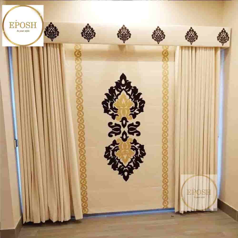 PREMIUM VELVET CURTAINS AND BLIND -008