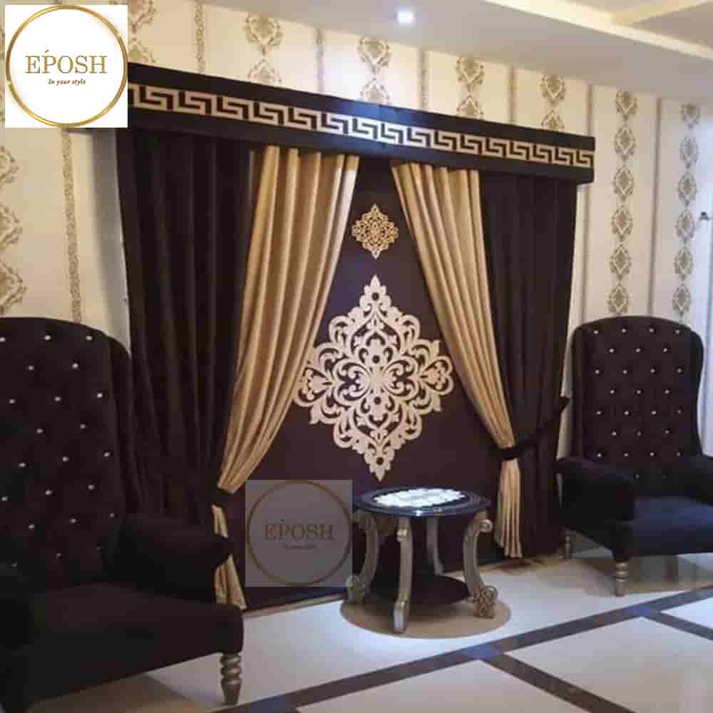 PREMIUM VELVET CURTAINS AND BLIND -092