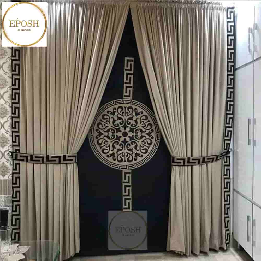 PREMIUM VELVET CURTAINS AND BLIND -094