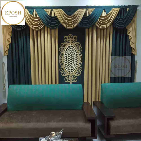 PREMIUM VELVET CURTAINS AND BLIND -096