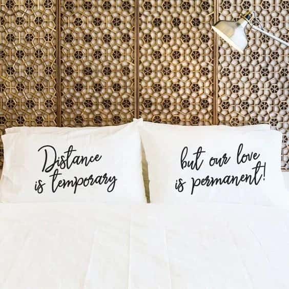 2 PCs Digital Printed Couple Pillow-Distance