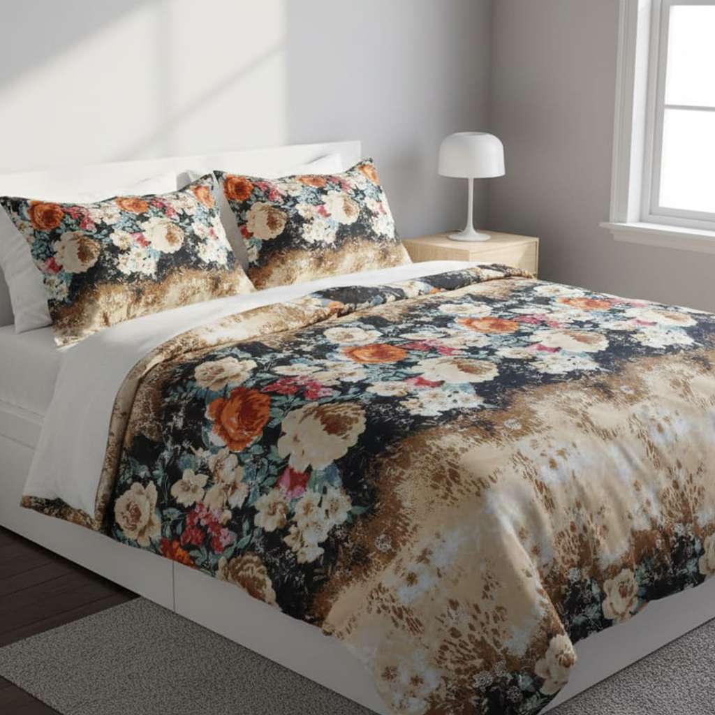 Printed Rich Cotton Bed sheet  - EPS075