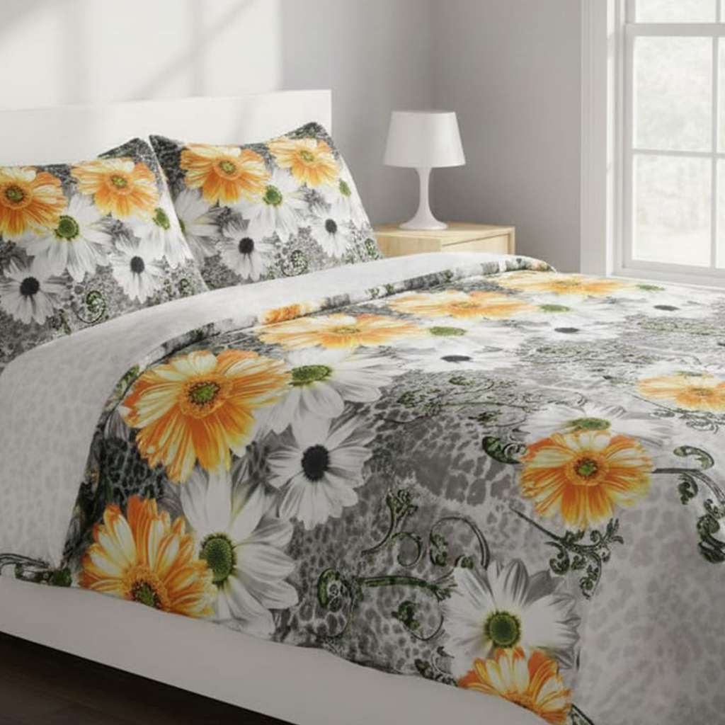 Printed Rich Cotton Bed sheet  - EPS072