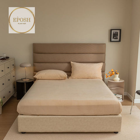 Velvet Fitted Sheet - Cream