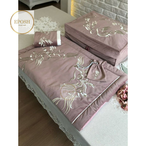 Islamic Prayer Mat set - Pastel Pink