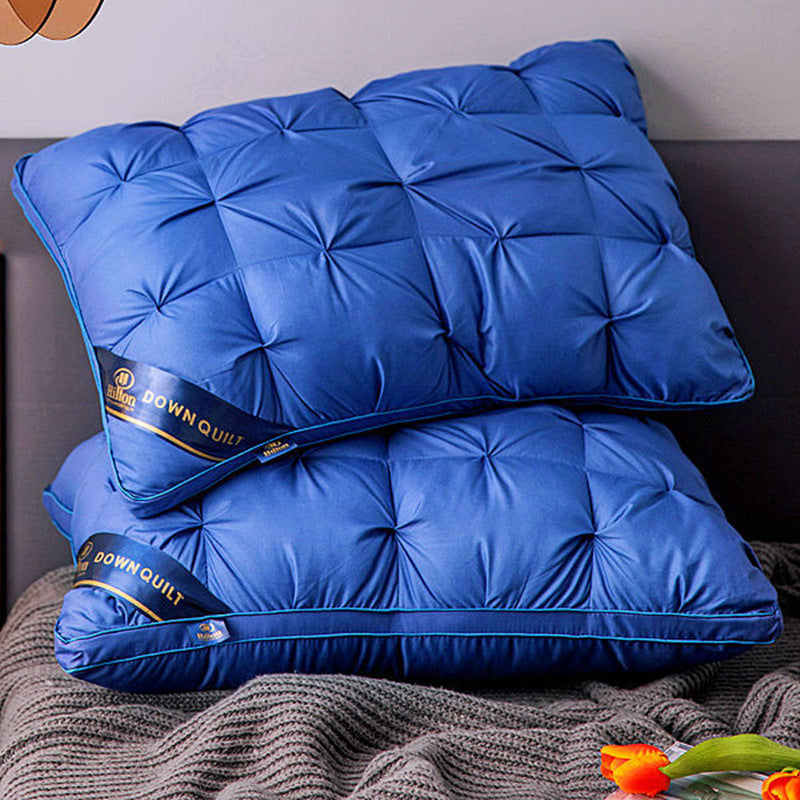 Pack of 2 Filled Pintucks Decorative Pillows - Royal Blue