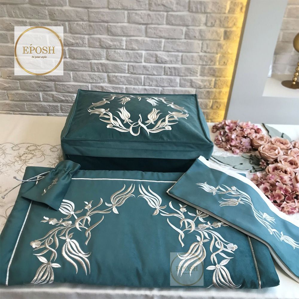 Islamic Prayer Mat set - Teal