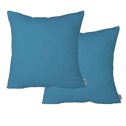 Pack of 2 of Plain Dyed Cushions - Blue