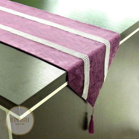 Velvet Table Runner Purple