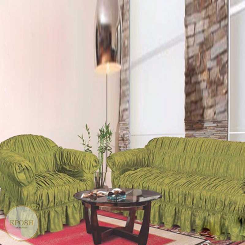 Turkish Silk Sofa Covers  -  Green