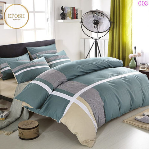 Rainbow Strip Duvet Set-EP-103