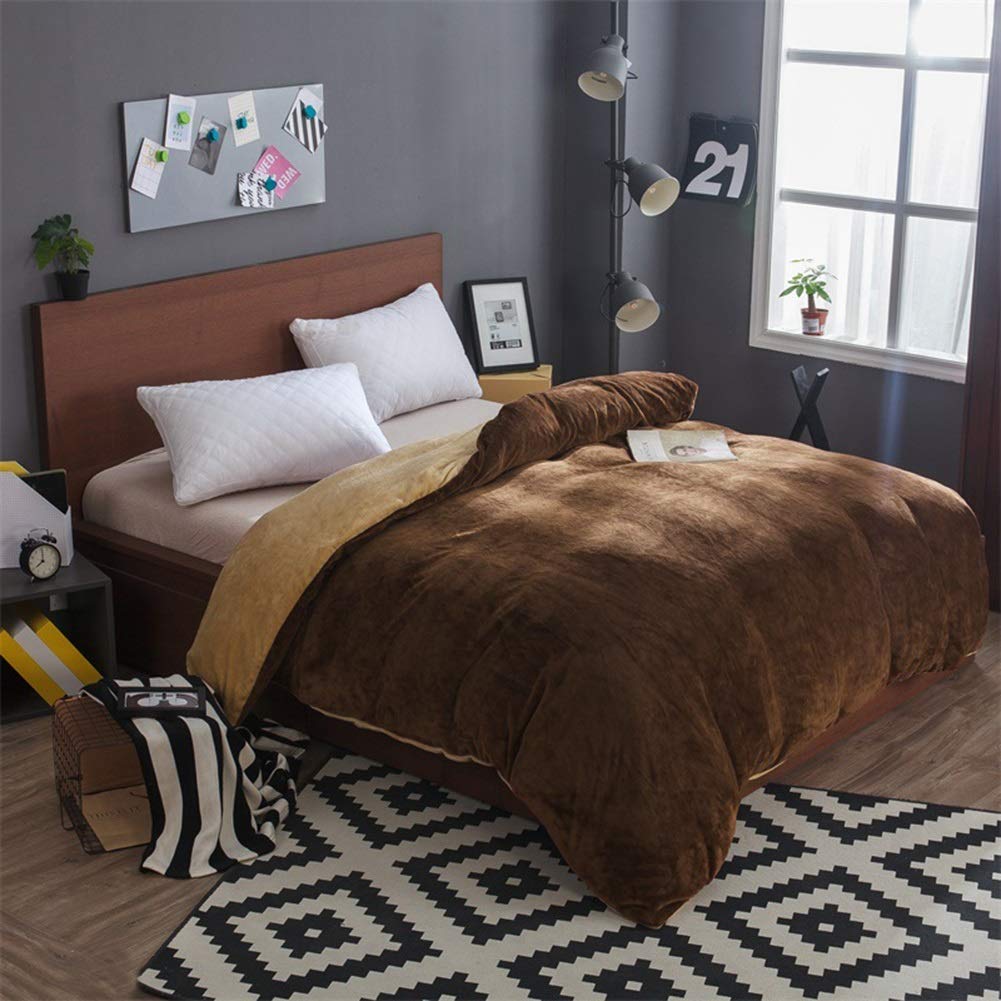 Velvet Quilt-Brown/Mustard