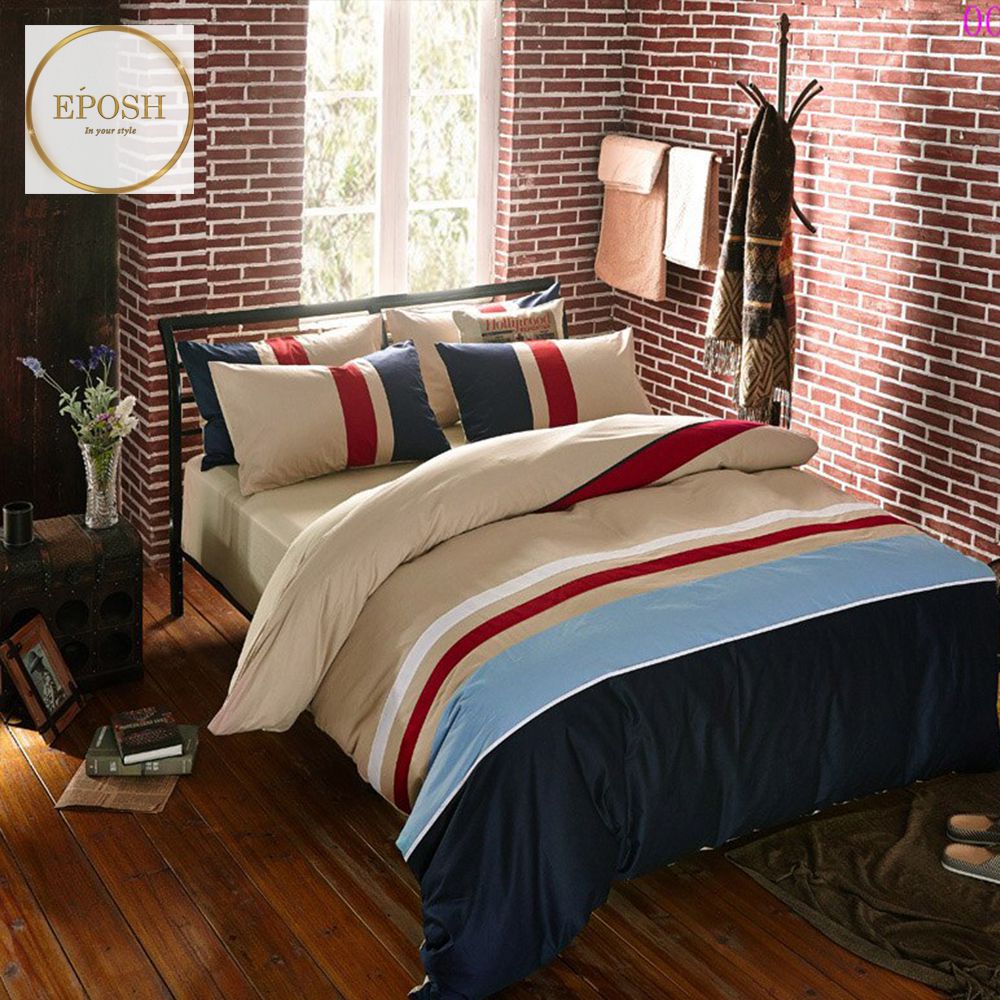 Rainbow Strip Duvet Set-EP-104