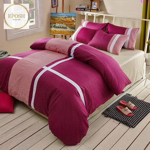 Rainbow Strip Duvet Set-EP-107