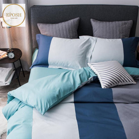 Rainbow Strip Duvet Set-EP-16