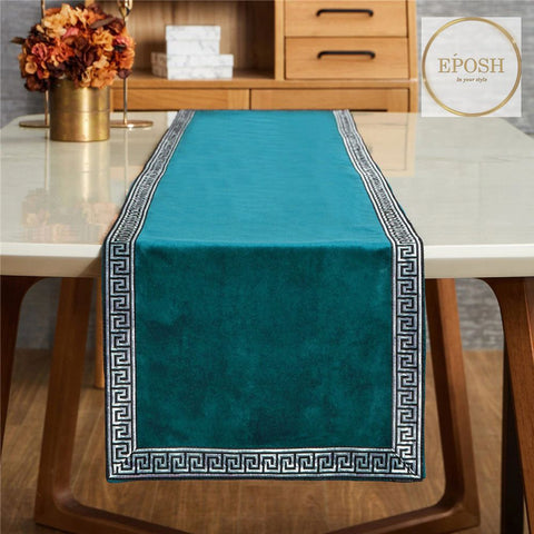 Velvet Table Runner Teal