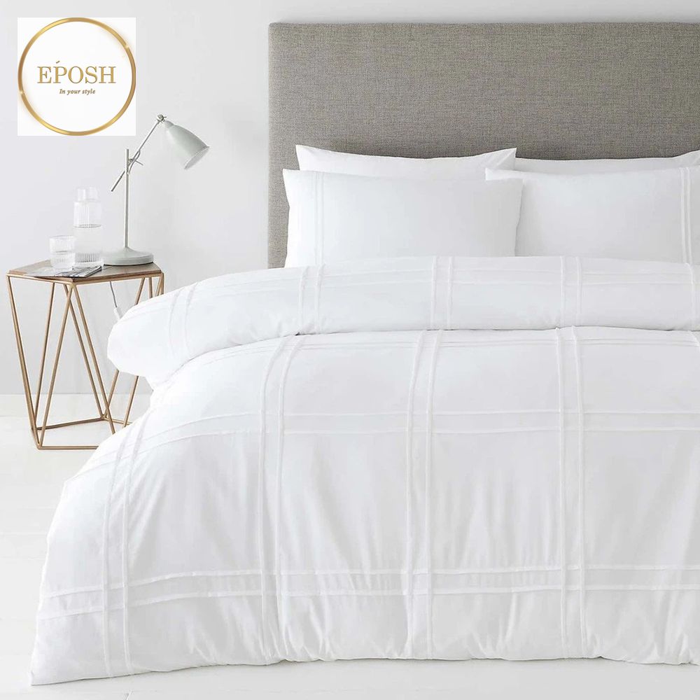 Luxury Box Pleated Duvet-White