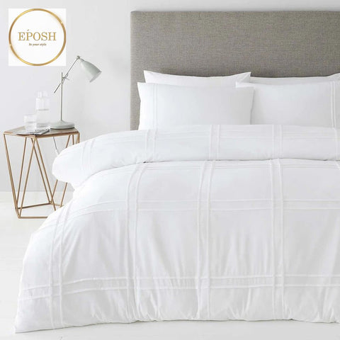 Luxury Box Pleated Duvet-White