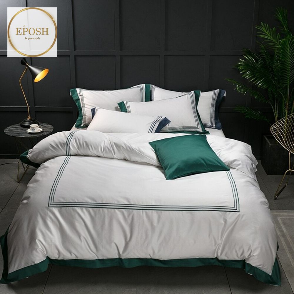 Baratta with Patch (White with Green Bratta Stitch set)