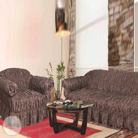 Turkish Silk Sofa Covers  - Brown