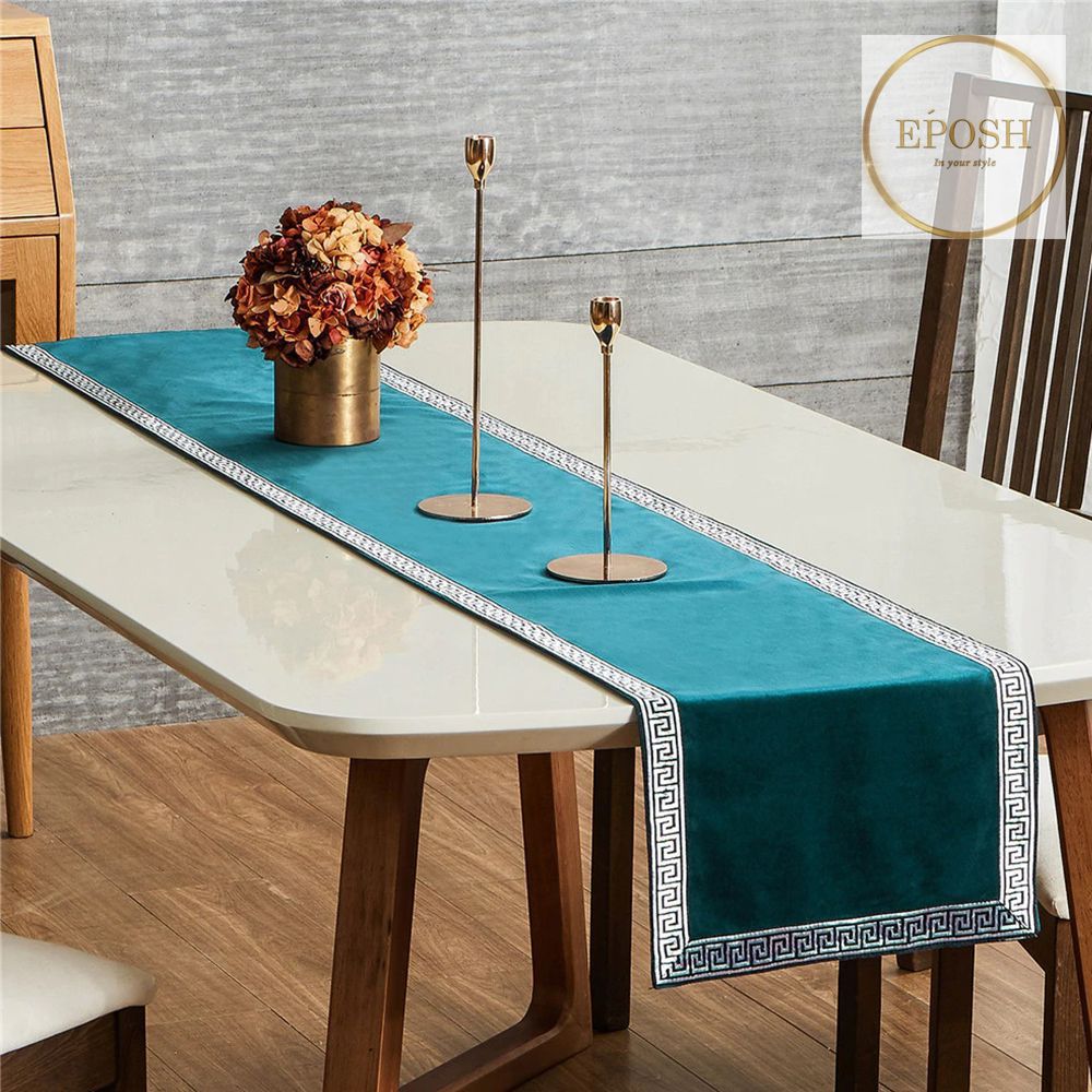 Velvet Table Runner Teal