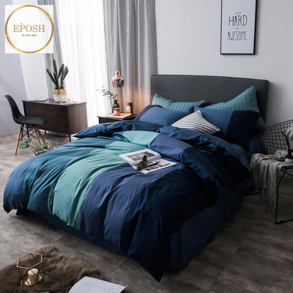 Rainbow Strip Duvet Set-EP-17