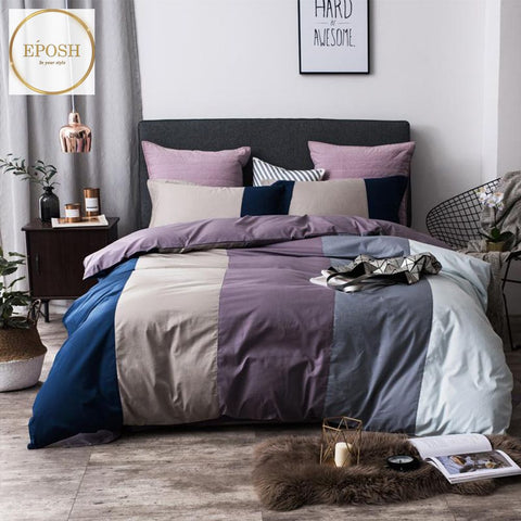 Rainbow Strip Duvet Set-EP-23