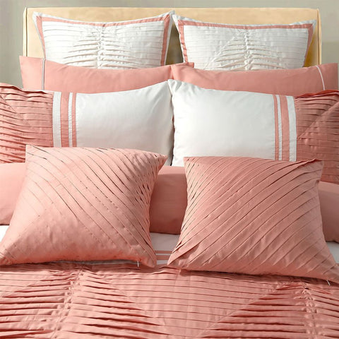 Embellish Horizontal Pleats Duvet Set