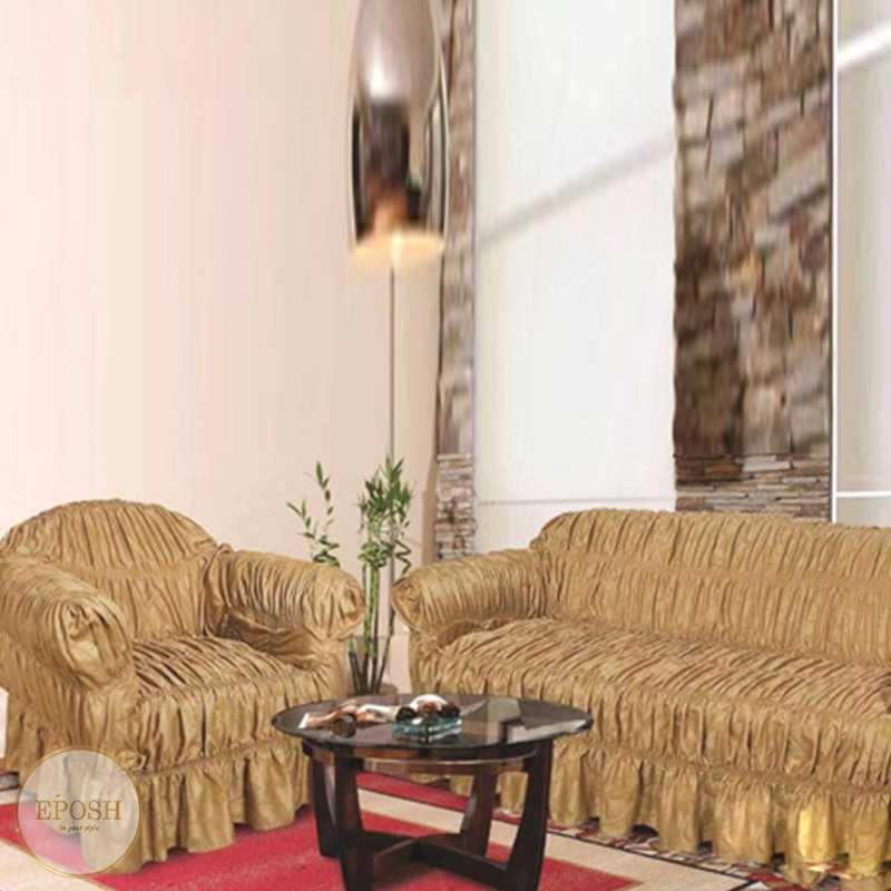 Turkish Silk Sofa Covers  - Golden