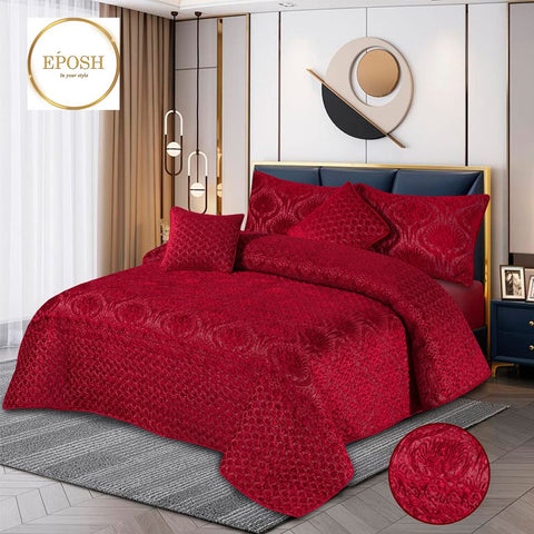 Fancy Quilted bridal Palachi Bed Spread Set 5 Pcs - EP112