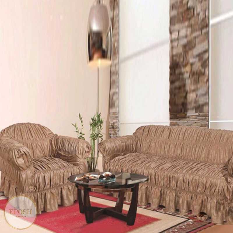 Turkish Silk Sofa Covers  - Beige