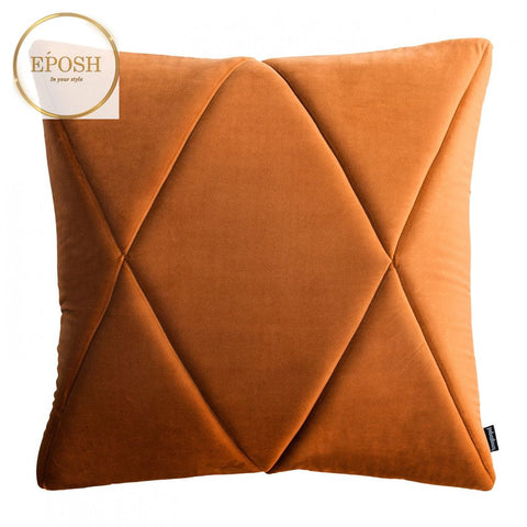 Pack of 2 Velvet Decorative Square Cushion-Coral