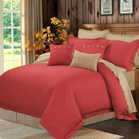 Rose Red Embellish Duvet Set