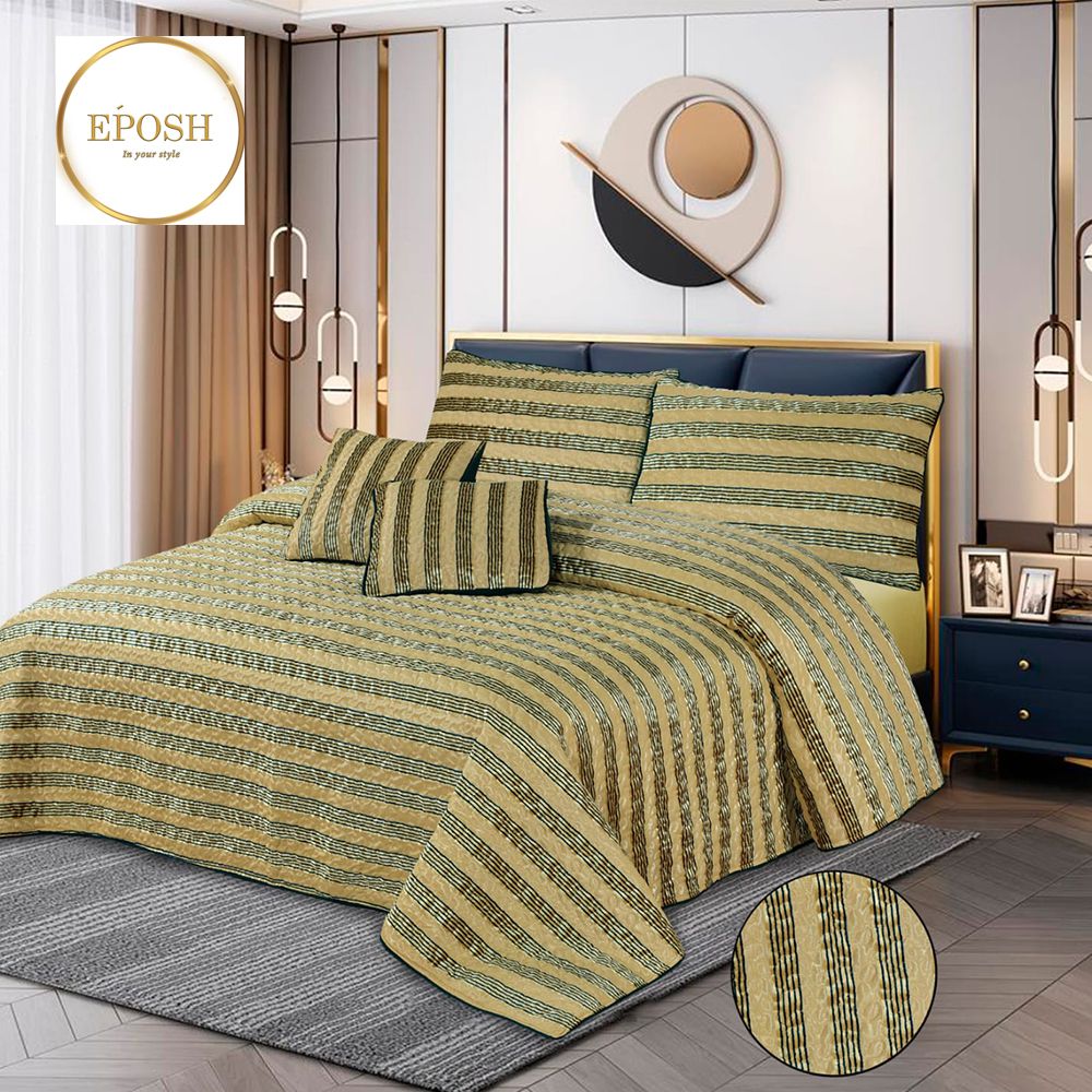 Fancy Quilted bridal Palachi Bed Spread Set 5 Pcs - EP113