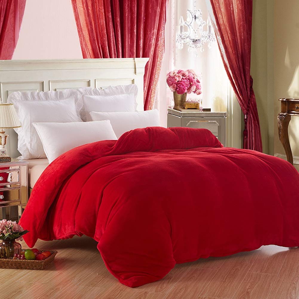 Velvet Quilt-Blood Red