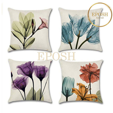 Pack of 4 Printed Cushion Covers-0001