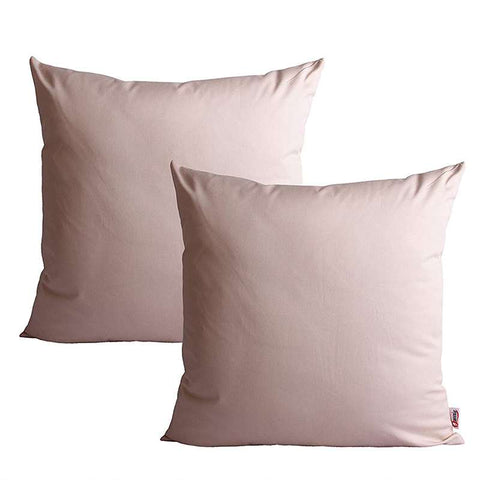 Pack of 2 of Plain Dyed Cushions - Beige
