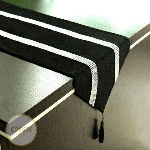 Velvet Table Runner Black