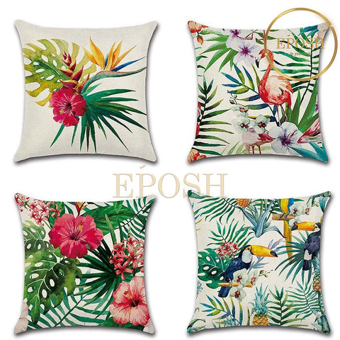 Pack of 4 Printed Cushion Covers-00013