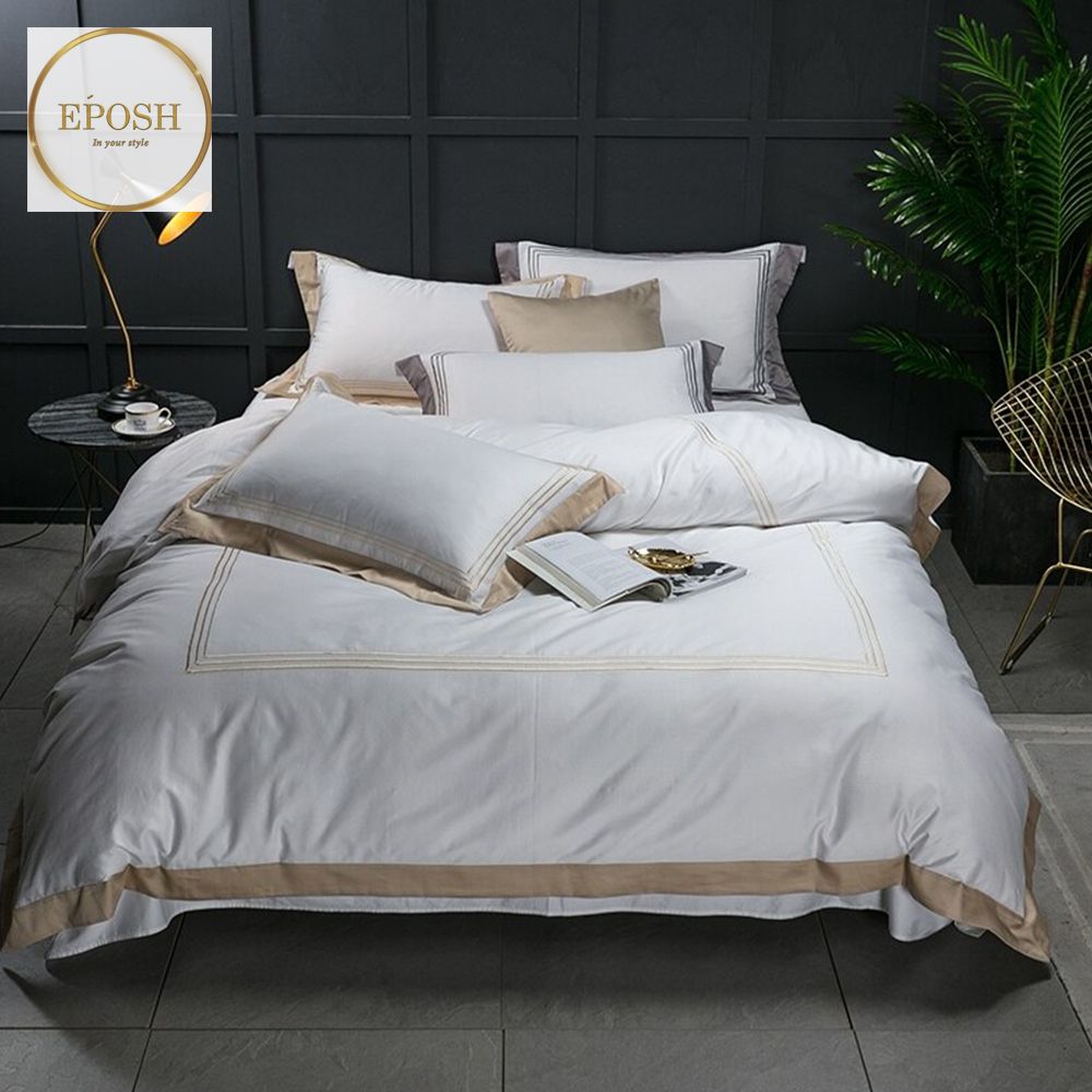 Baratta with Patch (White with beige Bratta Stitch set)