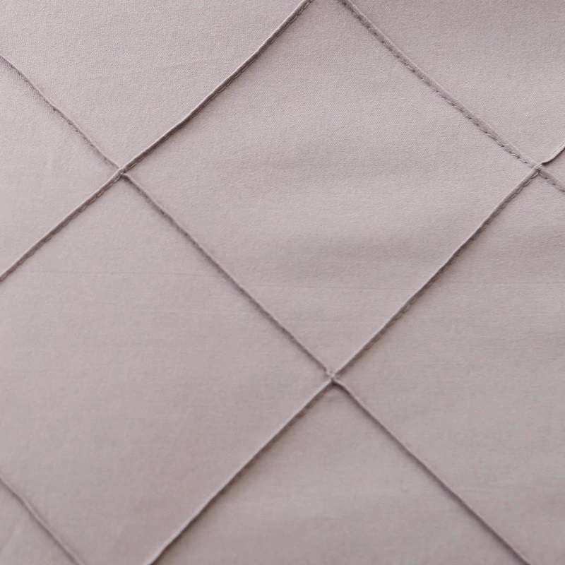 Exotic Embellish Cross Pleated Duvet Set - Coffee Grey
