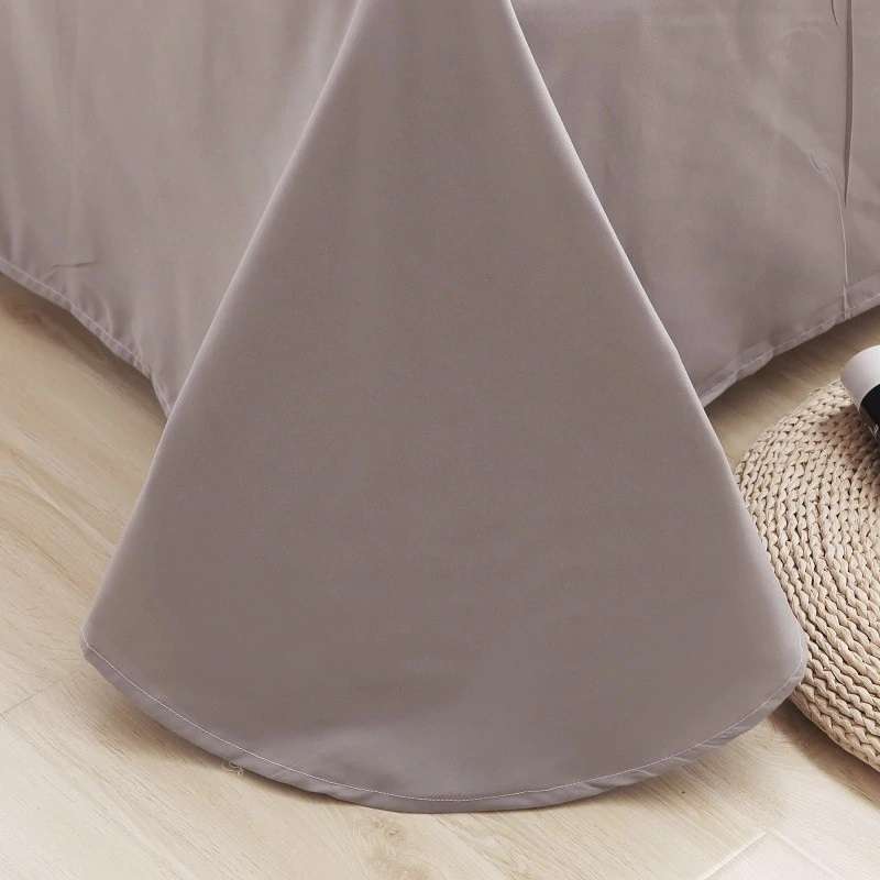 Exotic Embellish Cross Pleated Duvet Set - Coffee Grey