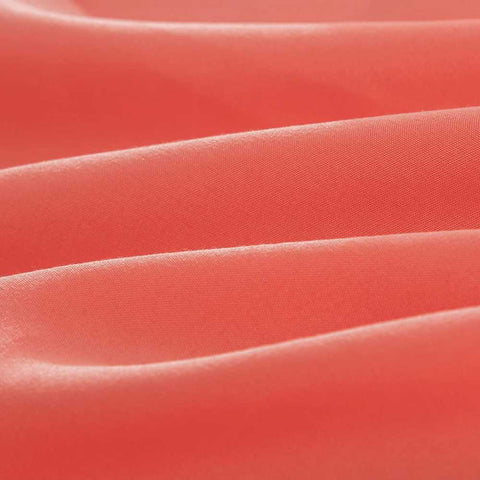 Rich Cotton Fitted Sheet with Pillow covers - Coral