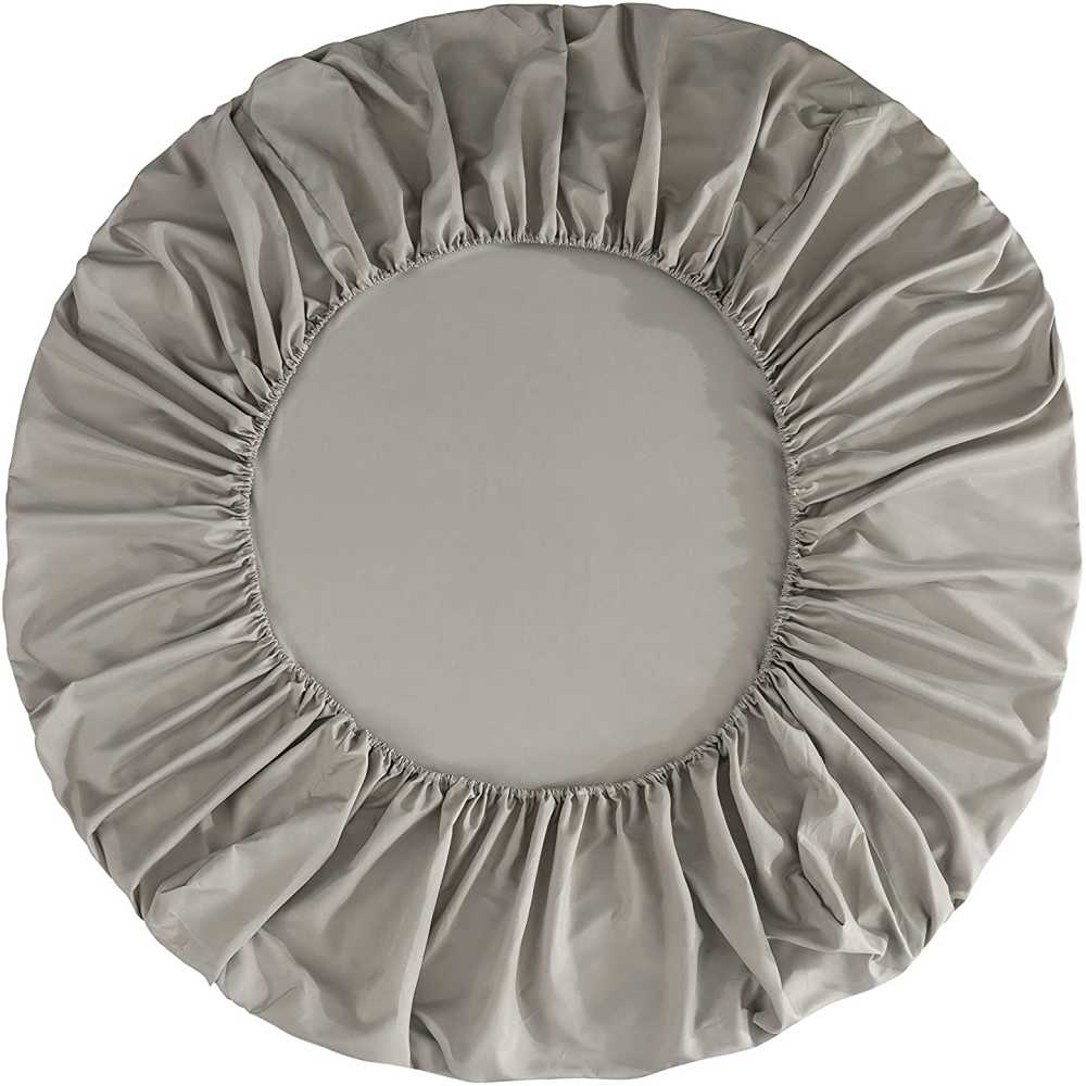 Rich Cotton Fitted Sheet with Pillow covers - Khaki