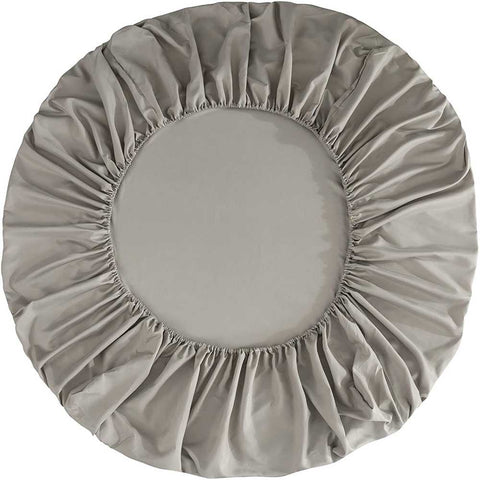 Rich Cotton Fitted Sheet with Pillow covers - Khaki